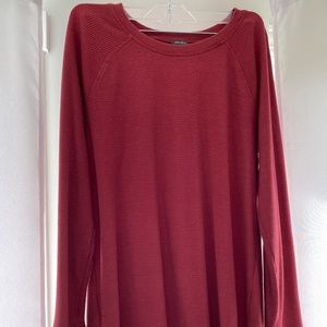 Waffle knit long sleeve